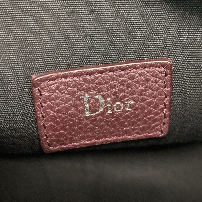 Dior Homme Shoulder Bag Atelier Roller Bag Bordeaux Leather