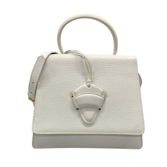 LOEWE Handbag Barcelona White Leather