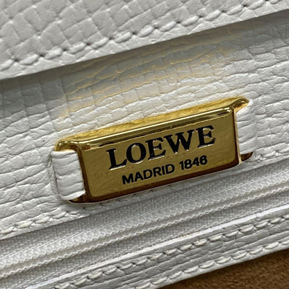 LOEWE Handbag Barcelona White Leather