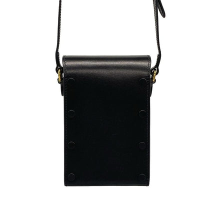 Gucci Shoulder Bag Horsebit 1955 625615 Black Leather
