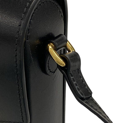 Gucci Shoulder Bag Horsebit 1955 625615 Black Leather