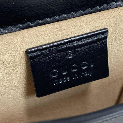Gucci Shoulder Bag Horsebit 1955 625615 Black Leather