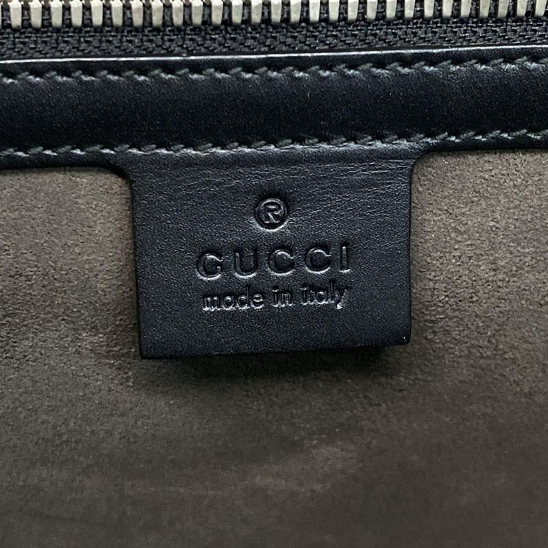 Gucci Business Bag Gucci Ssima Line 428761 Black Leather