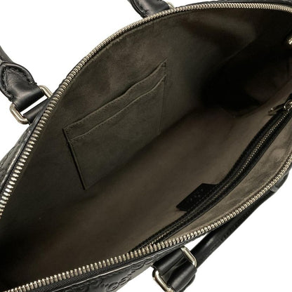 Gucci Business Bag Gucci Ssima Line 428761 Black Leather