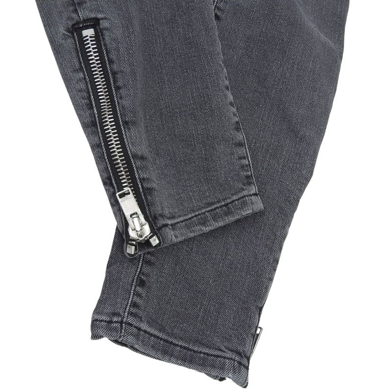 Saint Laurent Paris D02 W Sk-mw Eddie Period Zip Hem Black Denim