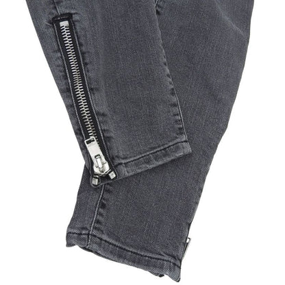 Saint Laurent Paris D02 W Sk-mw Eddie Period Zip Hem Black Denim