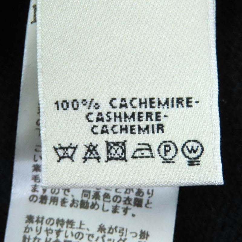 Hermes 100% Cashmere Silver Hardware With H Logo A-line Short Sleeve