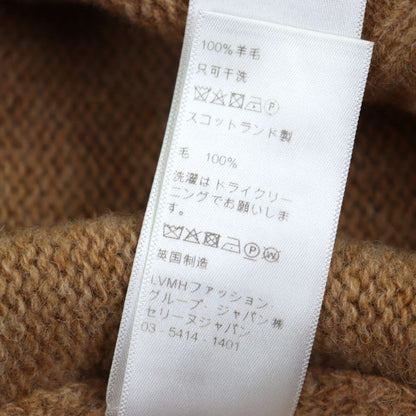Celine 2 E 100% Wool Crew Neck Pullover Knit Sweater Light Brown XL