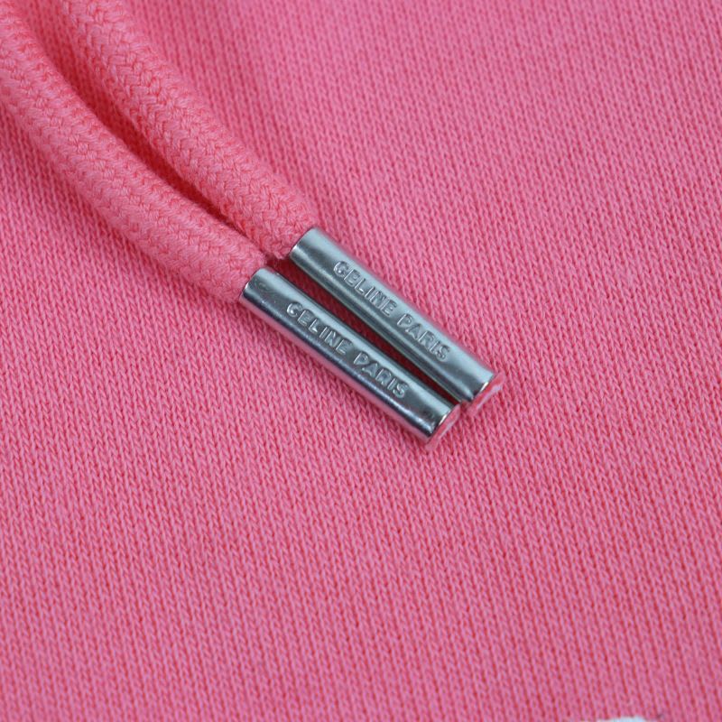 Celine 22 SS 2 Q Flamingo Tensions Tension Pullover Hoodie Pink