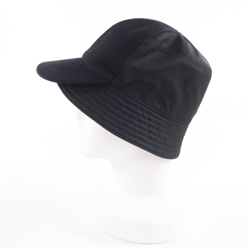 Prada 2 Hc281 Triangle Logo Re-nylon Bucket Hat Black