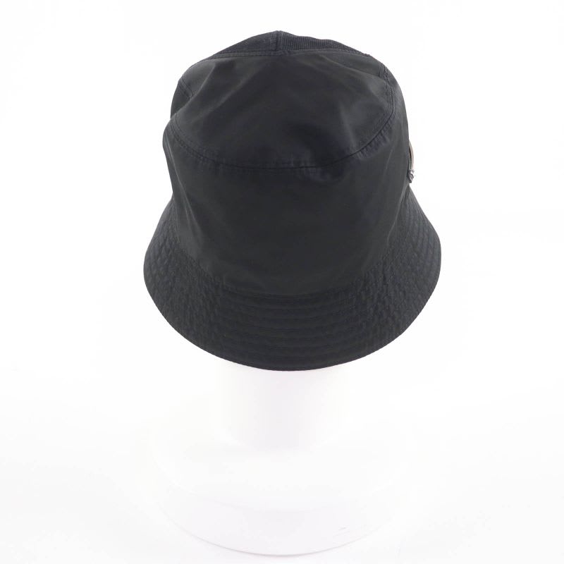 Prada 2 Hc281 Triangle Logo Re-nylon Bucket Hat Black