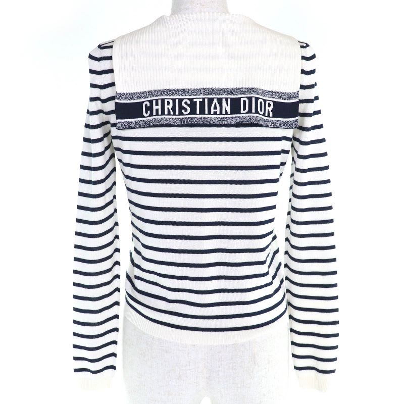 Christian Dior 144 S49 Cp603 Silk Cotton Capri Border Pattern Sailor Collar Long