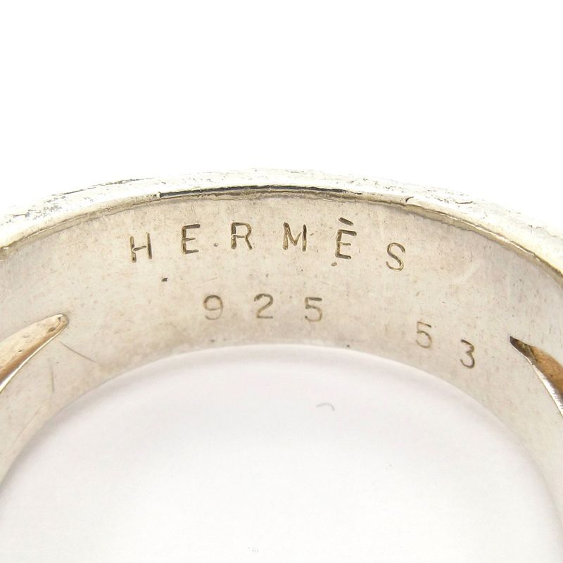 Hermes Ring 53 Torsade Silver