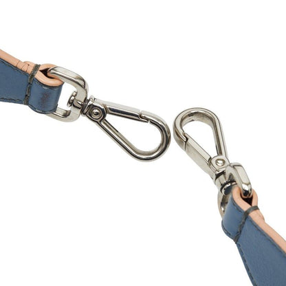 Fendi Light Blue Brown Leather Women's Fendi