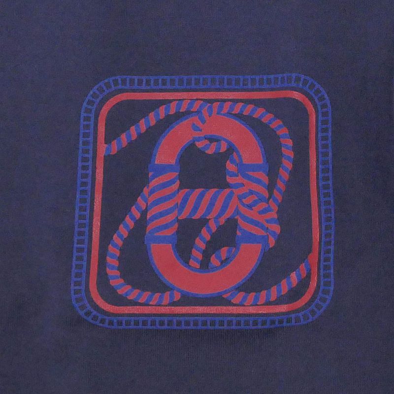Hermes T-shirt Size 38 Navy - Navy Blue 3e4625dl Cotton Women's Apparel