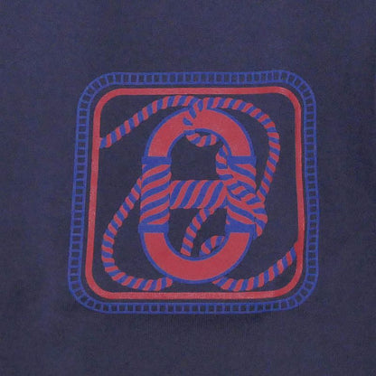 Hermes T-shirt Size 38 Navy - Navy Blue 3e4625dl Cotton Women's Apparel