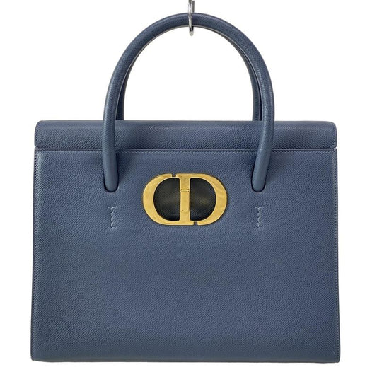 Dior Christian Dior Handbag Saint Honoré Medium 30 Montaigne Blue Gray Leather