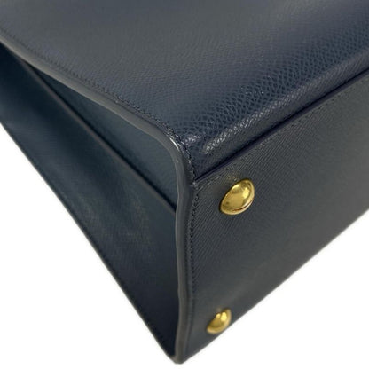 Dior Christian Dior Handbag Saint Honoré Medium 30 Montaigne Blue Gray Leather