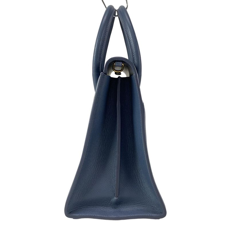 Dior Christian Dior Handbag Saint Honoré Medium 30 Montaigne Blue Gray Leather