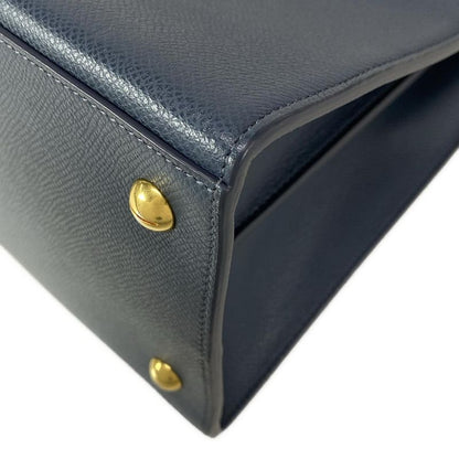 Dior Christian Dior Handbag Saint Honoré Medium 30 Montaigne Blue Gray Leather