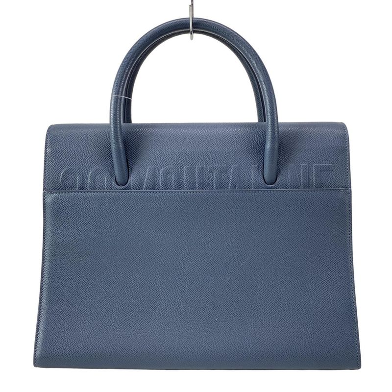 Dior Christian Dior Handbag Saint Honoré Medium 30 Montaigne Blue Gray Leather