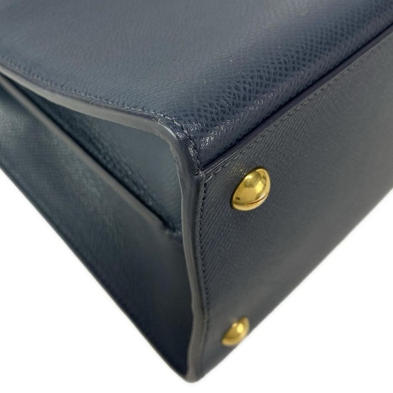 Dior Christian Dior Handbag Saint Honoré Medium 30 Montaigne Blue Gray Leather