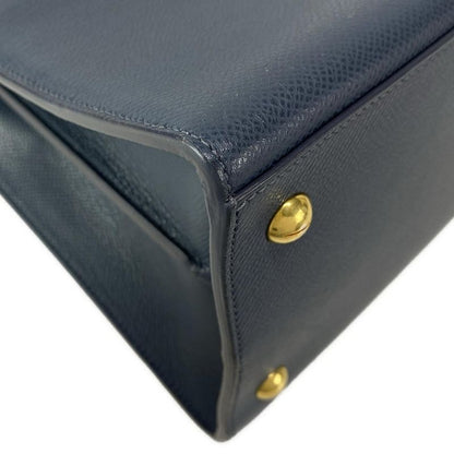 Dior Christian Dior Handbag Saint Honoré Medium 30 Montaigne Blue Gray Leather