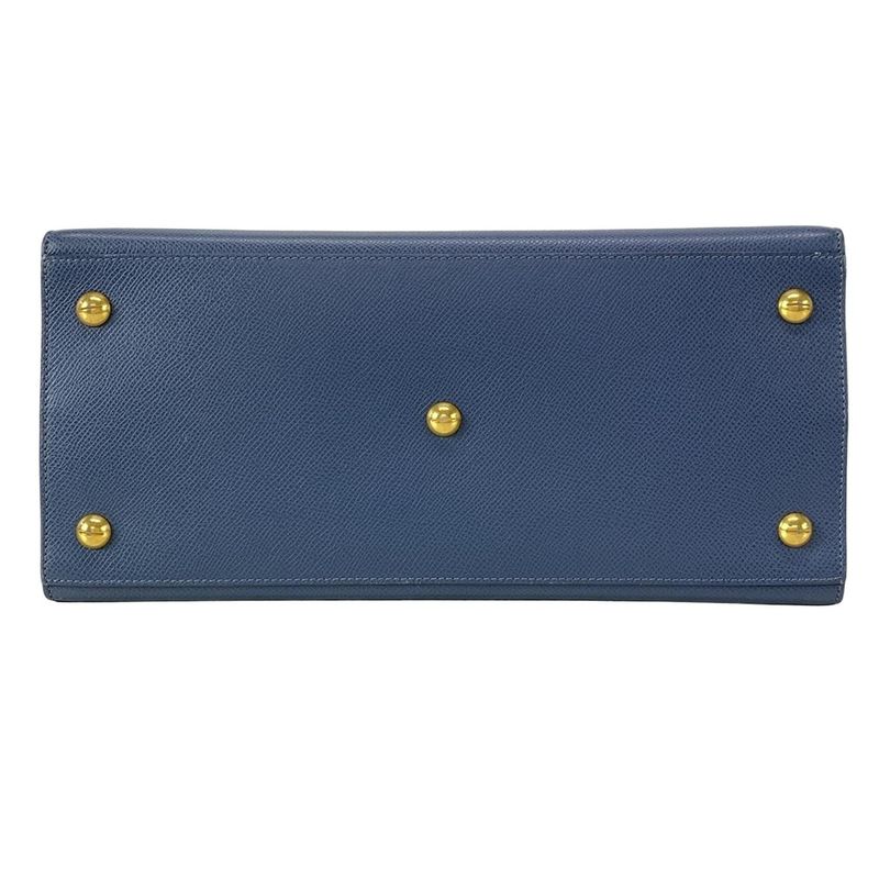 Dior Christian Dior Handbag Saint Honoré Medium 30 Montaigne Blue Gray Leather