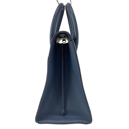 Dior Christian Dior Handbag Saint Honoré Medium 30 Montaigne Blue Gray Leather