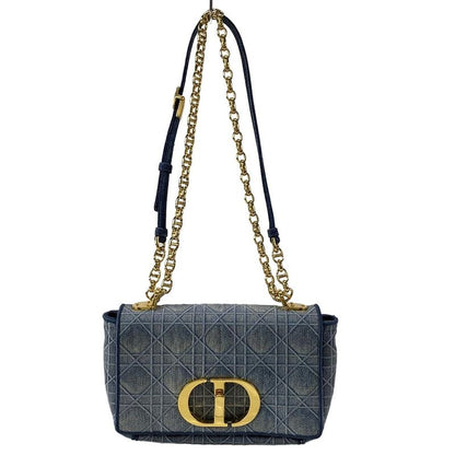 Dior Christian Dior Shoulder Bag Dior Karos Small Bag Light Blue Cannage Stitch