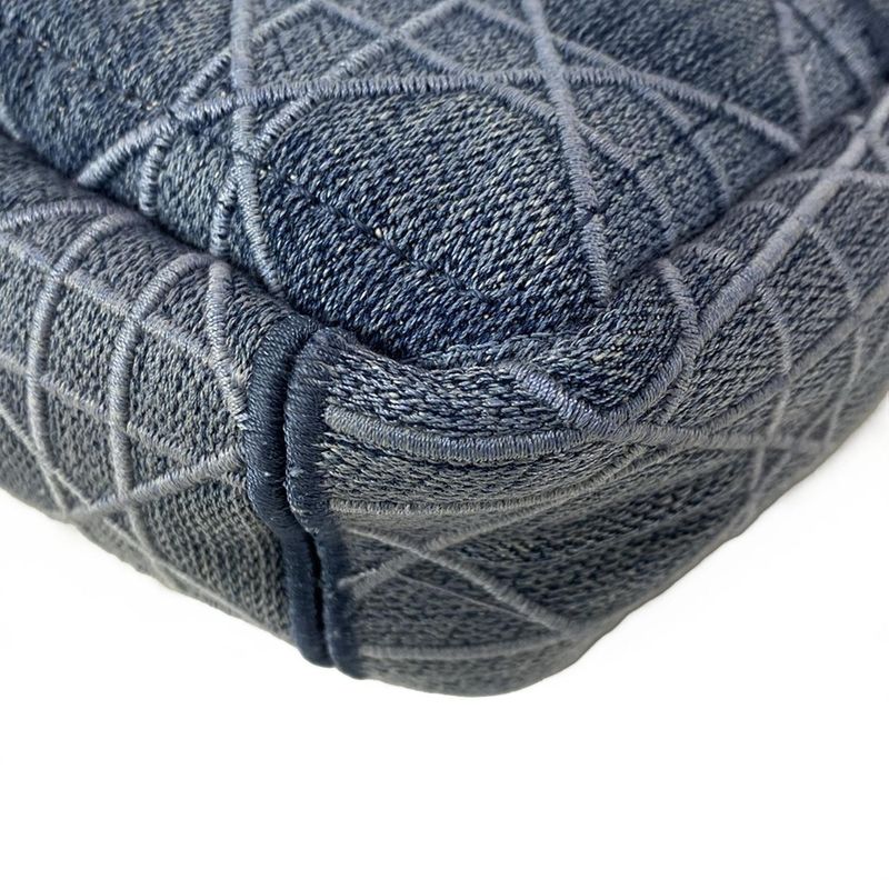 Dior Christian Dior Shoulder Bag Dior Karos Small Bag Light Blue Cannage Stitch