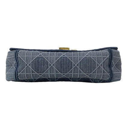 Dior Christian Dior Shoulder Bag Dior Karos Small Bag Light Blue Cannage Stitch