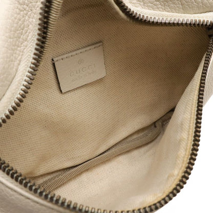 Gucci Print Small Belt Bag Sherry Line Waist Bag Hip Bag Body Bag Leather Ivory