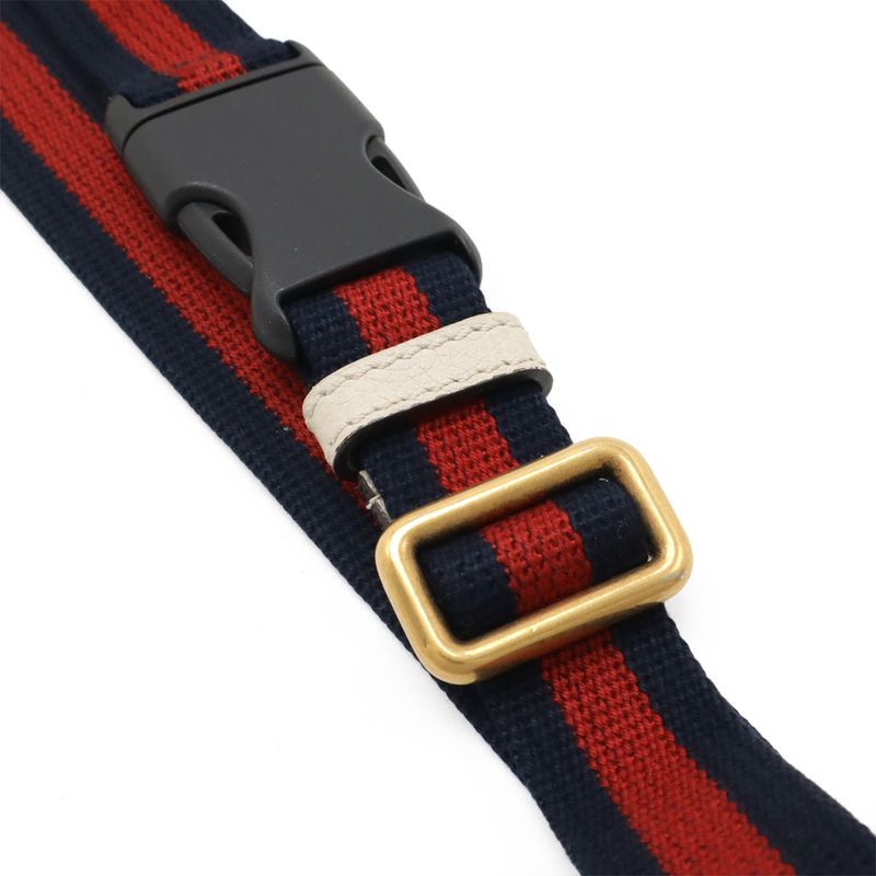 Gucci Print Small Belt Bag Sherry Line Waist Bag Hip Bag Body Bag Leather Ivory