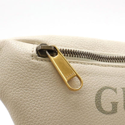 Gucci Print Small Belt Bag Sherry Line Waist Bag Hip Bag Body Bag Leather Ivory