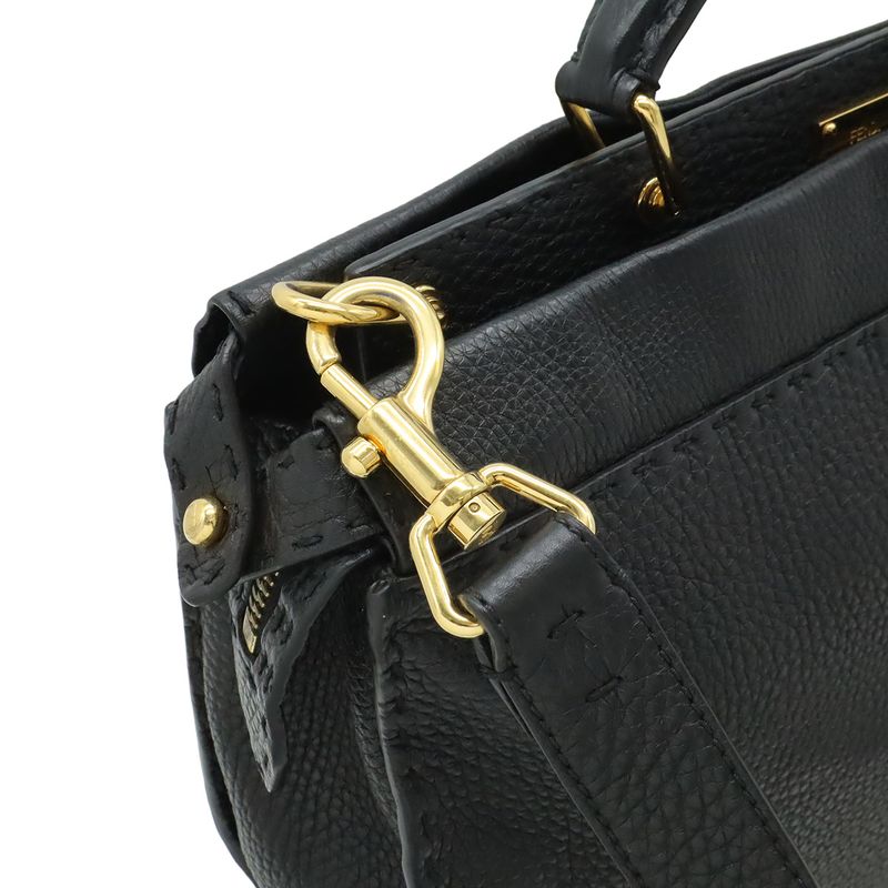 Fendi Selleria Peekaboo Fit Business Bag Briefcase Handbag 2WAY Shoulder Bag