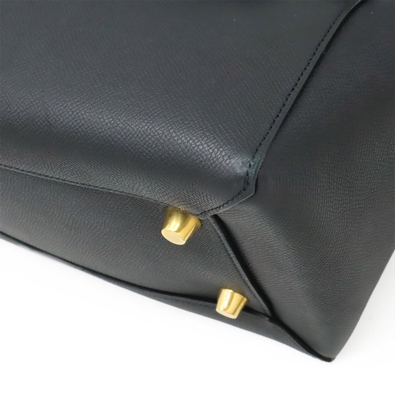 Celine Belt Bag Mini Handbag Tote Bag 2WAY Shoulder Bag Grained Calfskin Black