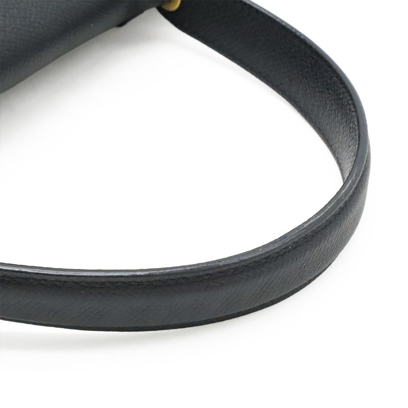 Celine Belt Bag Mini Handbag Tote Bag 2WAY Shoulder Bag Grained Calfskin Black
