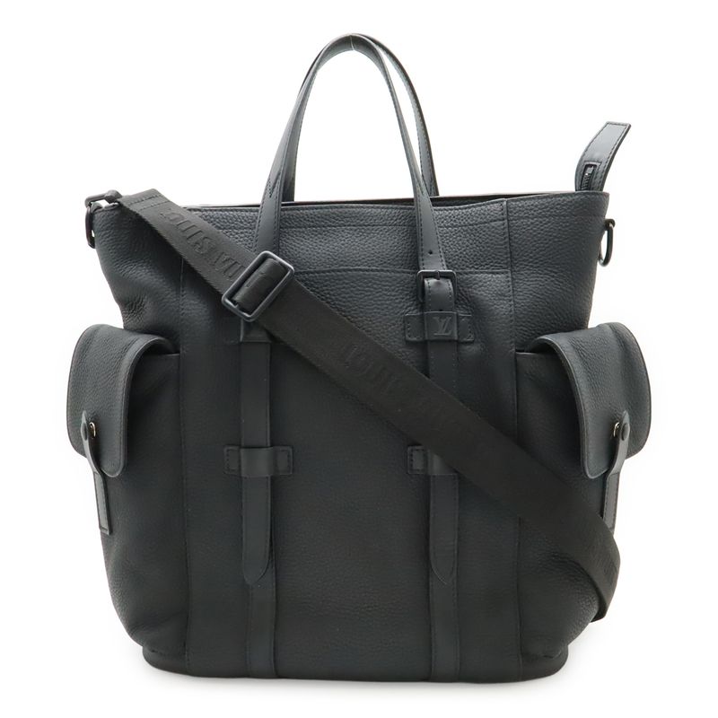 Louis Vuitton Christopher Tote Bag 2WAY Shoulder Bag Crossbody Taurillon