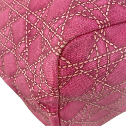 Dior Christian Dior Tote Bag Sherry Pink Cannage Print Leather