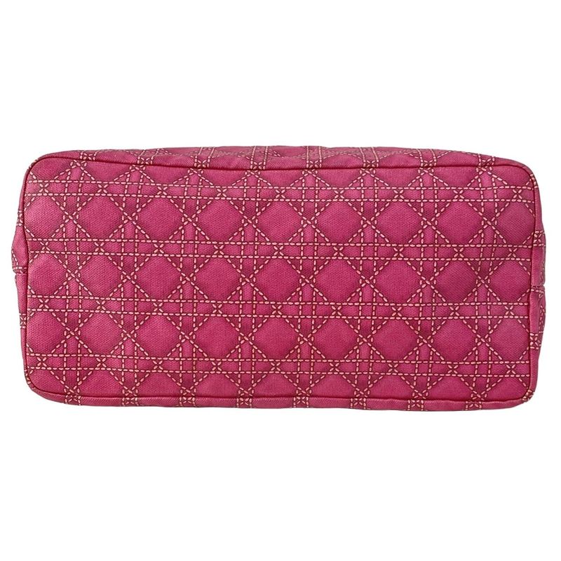 Dior Christian Dior Tote Bag Sherry Pink Cannage Print Leather
