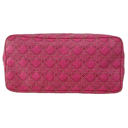 Dior Christian Dior Tote Bag Sherry Pink Cannage Print Leather