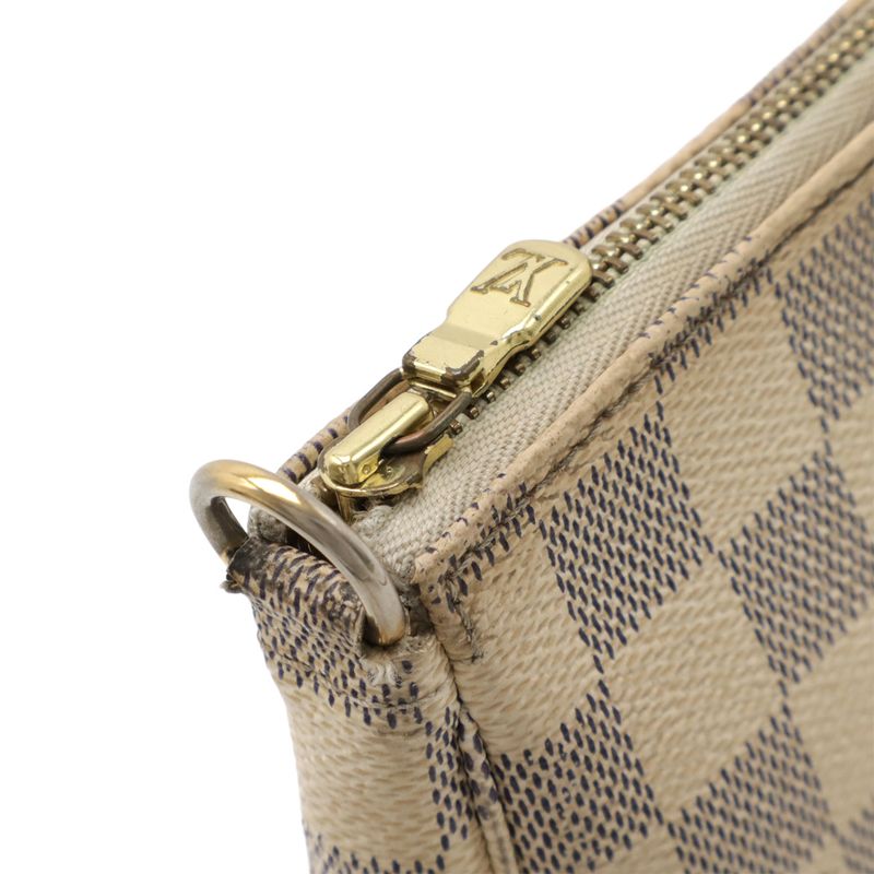 Louis Vuitton Damier Azure Pochette Accessory Pouch Party Bag N41207