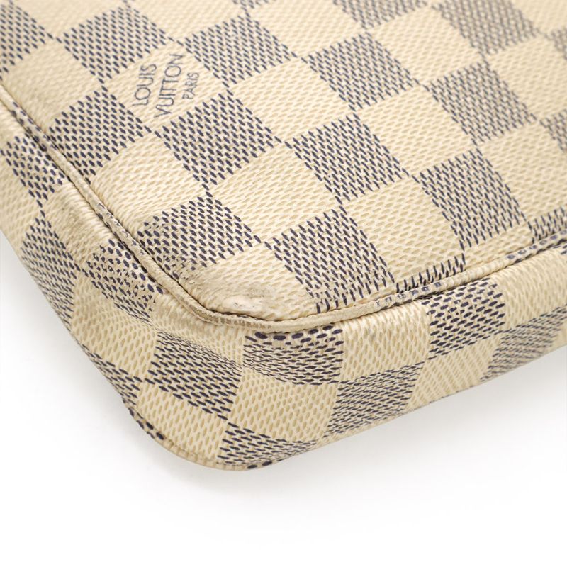 Louis Vuitton Damier Azure Pochette Accessory Pouch Party Bag N41207