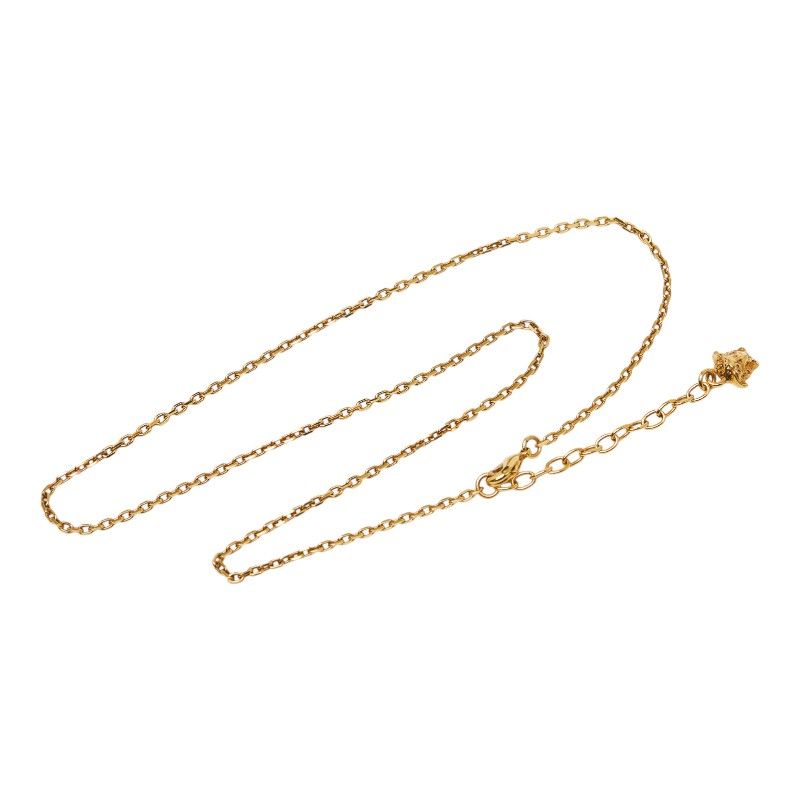 Versace Medusa Chain Necklace Gold Plated Ladies Versace