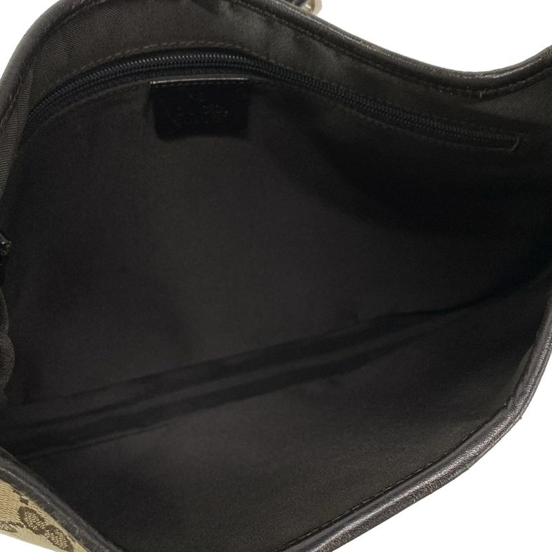 Gucci Shoulder Bag Jackie GG Pattern Sherry (web) 13306 Beige X Dark Brown