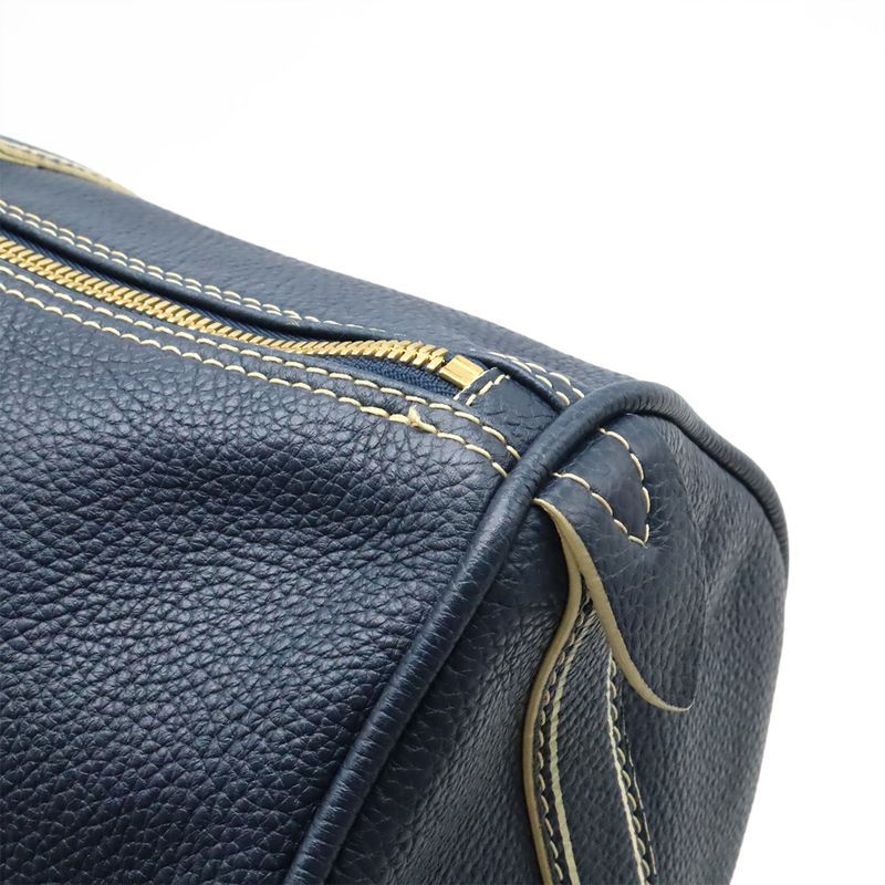 Louis Vuitton Tobago Keepall 50 Boston Bag Travel Purse Travel Bag Leather Navy
