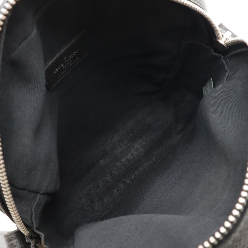 Louis Vuitton Taiga Dimitri Shoulder Bag Crossbody Leather Ardoise Black Silver