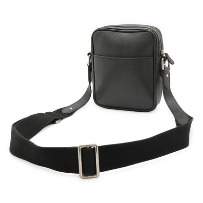 Louis Vuitton Taiga Dimitri Shoulder Bag Crossbody Leather Ardoise Black Silver