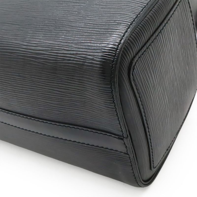 Louis Vuitton Epi Speedy 25 Handbag Mini Boston Bag Noir Black Gold Hardware